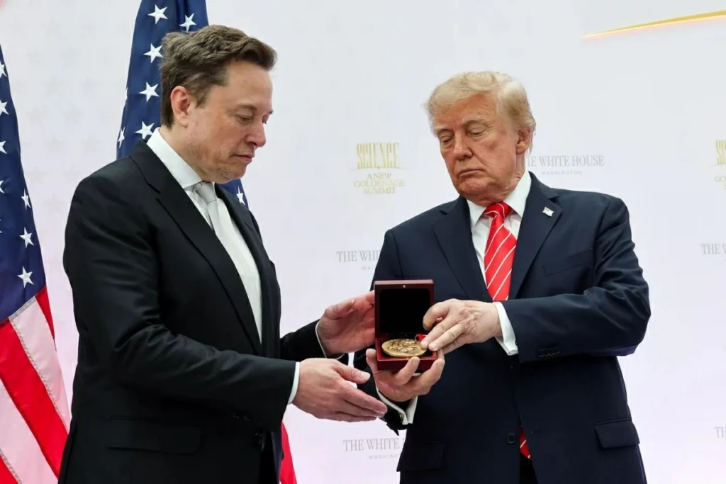 Trump awards Elon Musk and other tech titans US science medal