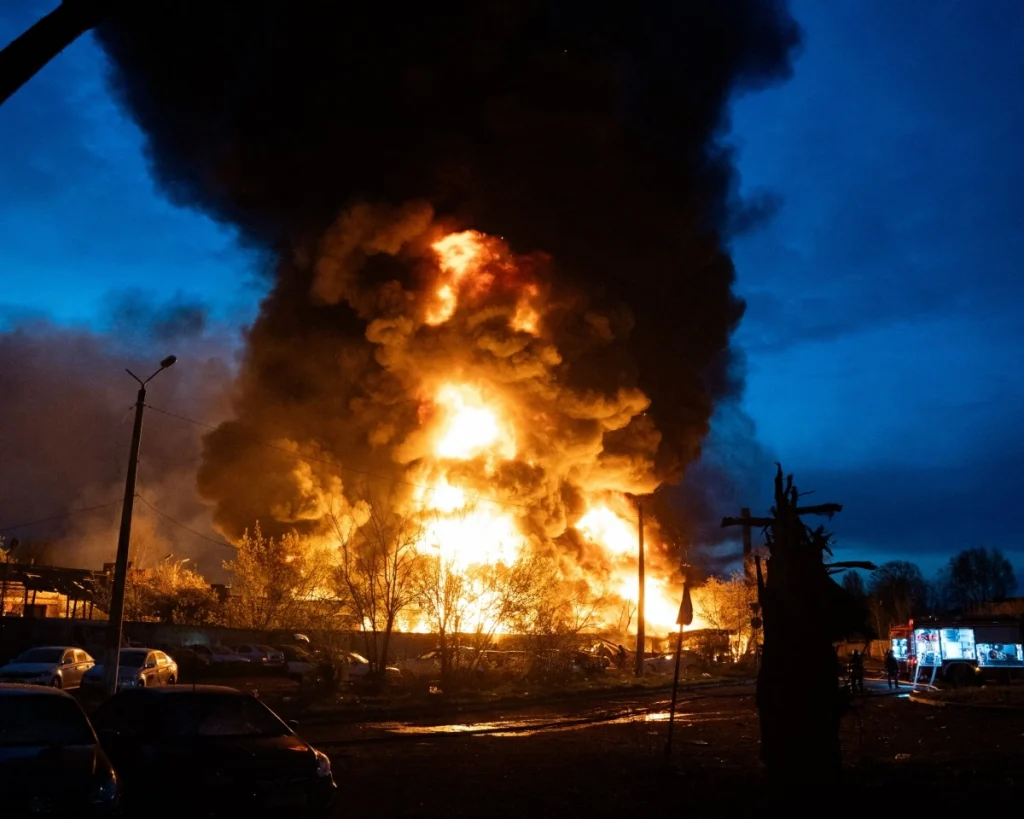 Russia pummels Ukraine with drones and missile, killing 16 and wounding 118
