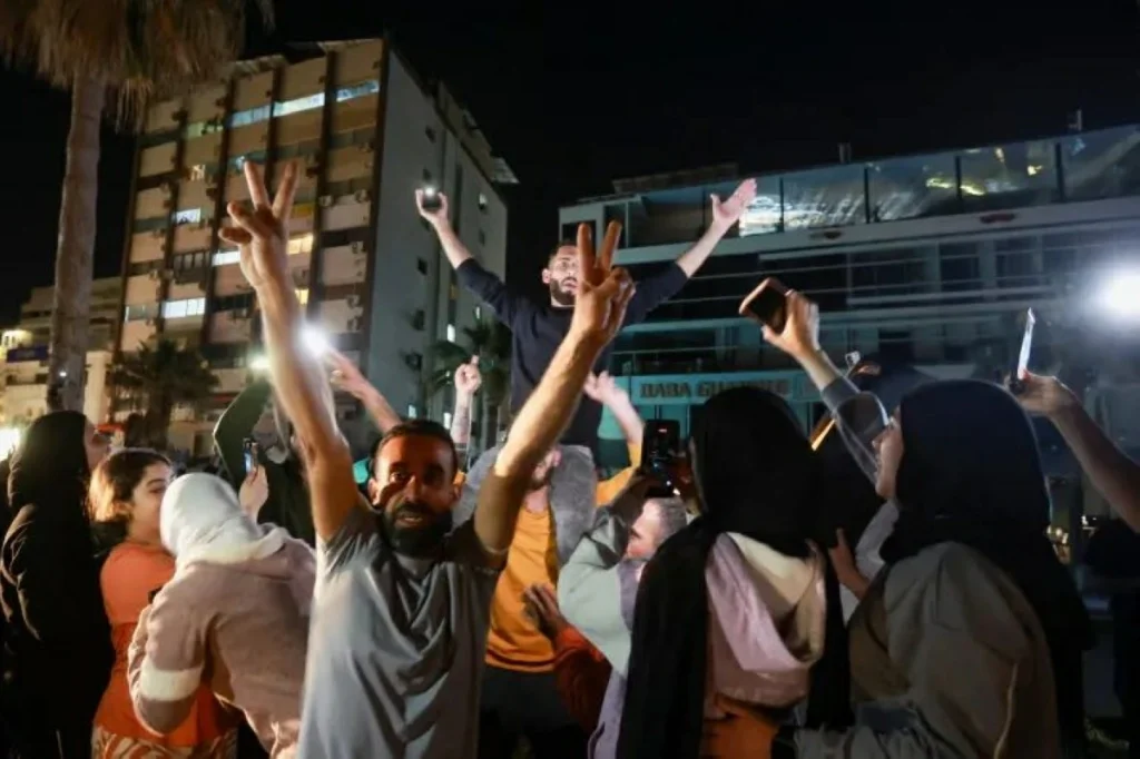 Celebrations erupt in Lebanese cities as 10-day ceasefire with Israel takes effect