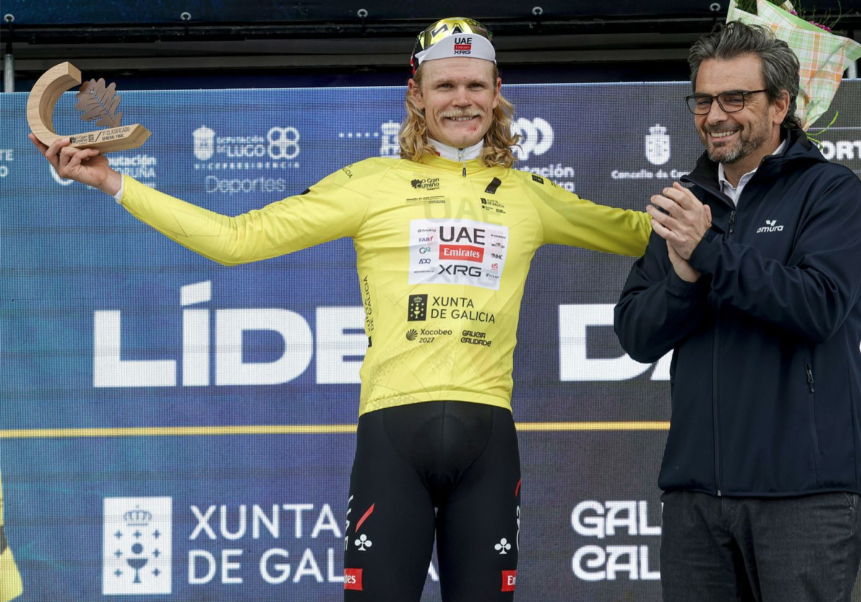 UAE Team Emirates-XRG’s Julius Johansen scores first professional victory at O Gran Camiño