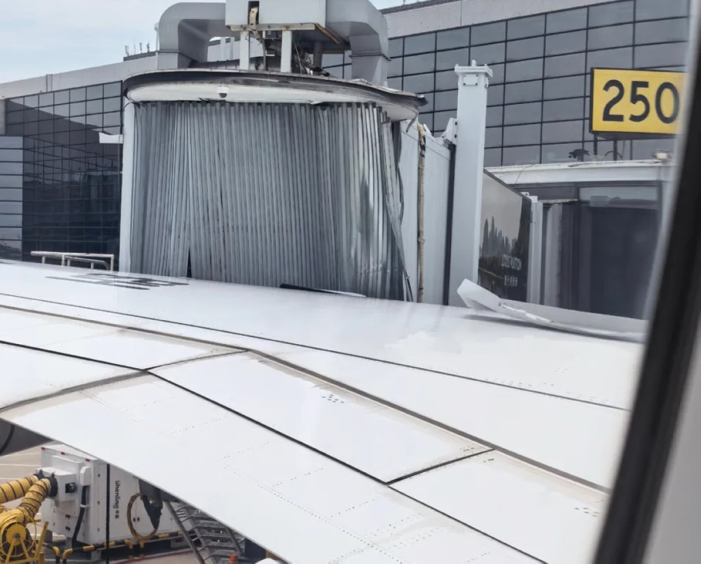 China Eastern plane hits boarding bridge at Shanghai airport, no injuries reported