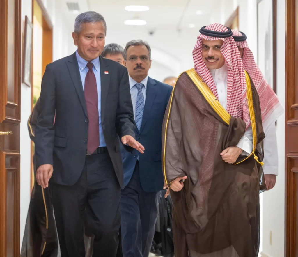 Saudi, Singapore foreign ministers emphasize ensuring stability of waterways