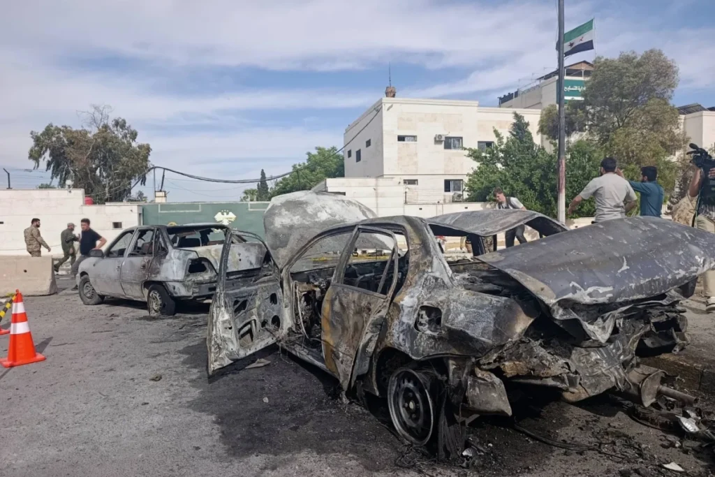 Saudi Arabia denounces explosion near Syrian defense ministry building in Damascus