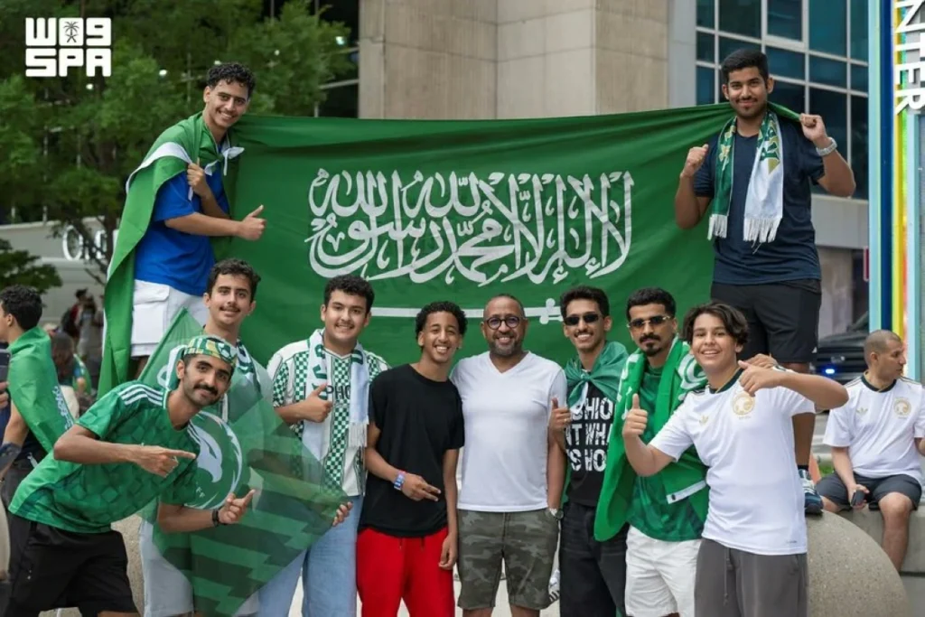 Strong Saudi fan presence marks Atlanta ahead of Spain match