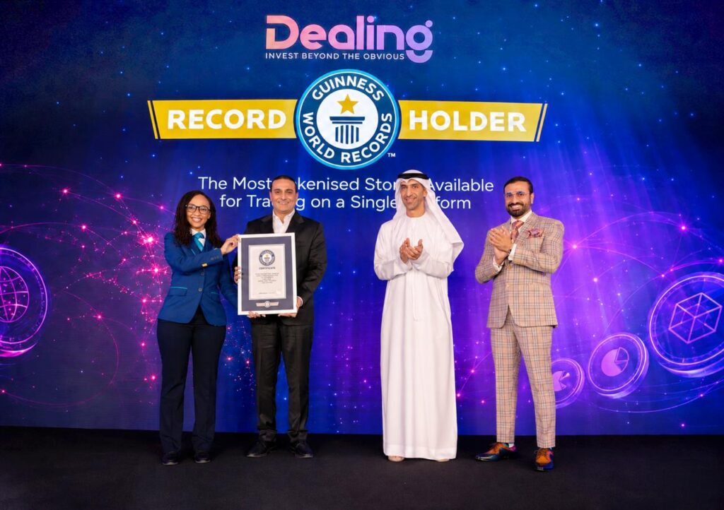 Dealing.com sets Guinness World Record with more than 24,000 tokenised stocks