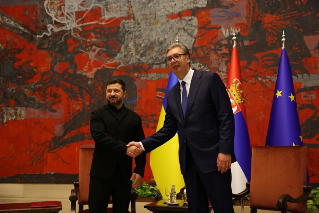 Zelenskyy denounces deadly Russian strikes on Kyiv during Serbia visit
