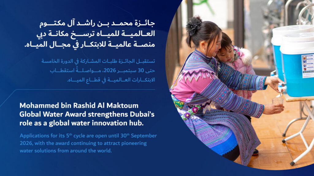 Mohammed bin Rashid Al Maktoum Global Water Award offers $1 million for innovative solutions to water scarcity