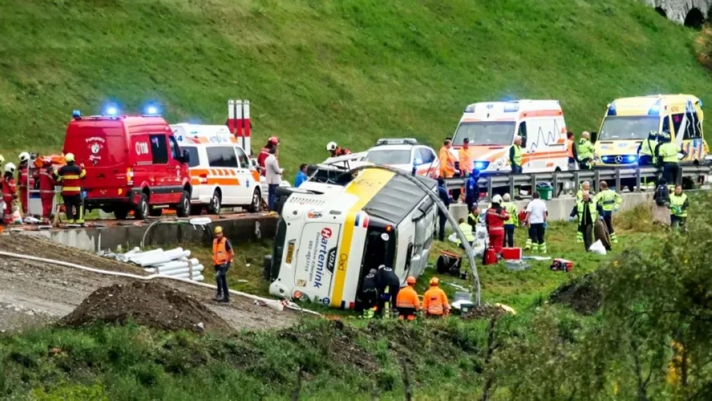 Bus crash in Swiss Alps kills several Dutch tourists