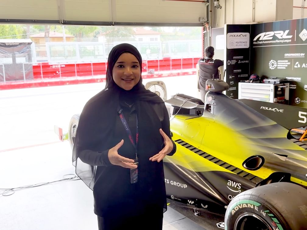 Amna Almarzooqi represents UAE on A2RL technical team at Italy’s Imola Circuit